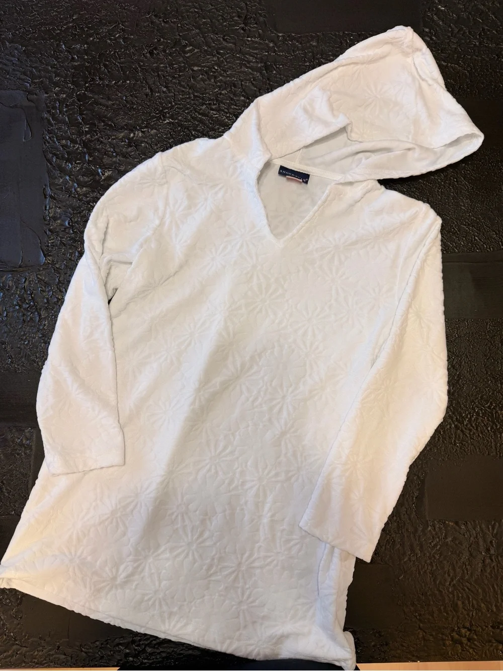 Andy & Evan White Hooded Kids Swim Coverup